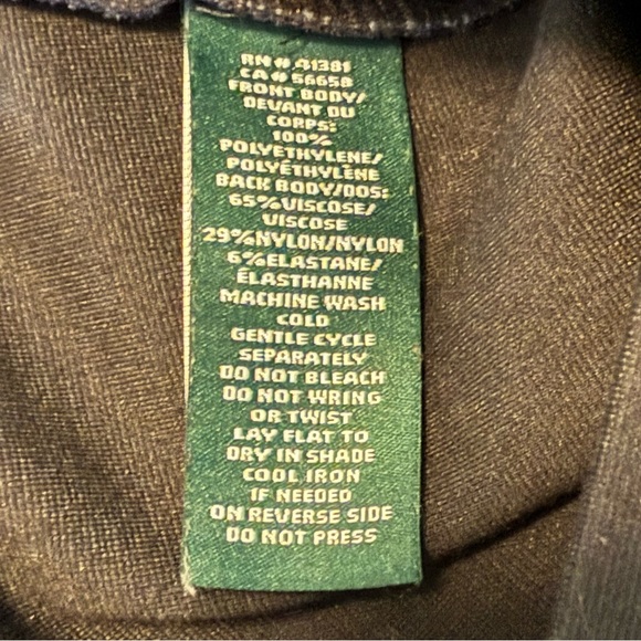 Lauren Ralph Lauren Women’s Black Faux Leather Panel Pants Size 6 - Picture 8 of 8